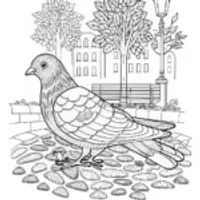 Majestic Pigeon Perched