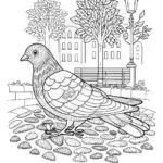 Majestic Pigeon Perched