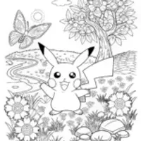 Pikachu in the Enchanted Forest