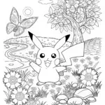 Pikachu in the Enchanted Forest