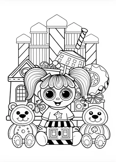 A coloring page of Poppy Flower Coloring Page