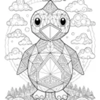 Birdie Adventure Coloring Page