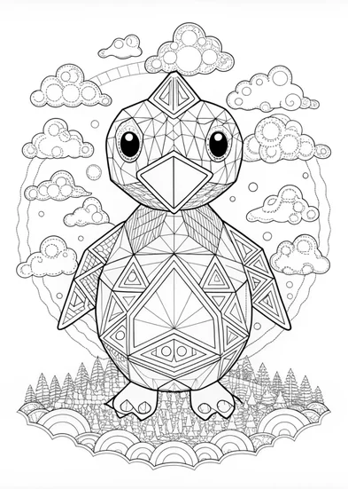 A coloring page of Birdie Adventure Coloring Page