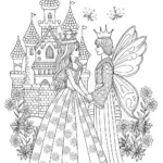 Princess and Fairy by the Enchanted Castle