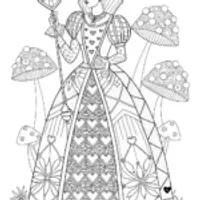 Queen of Hearts Coloring Page