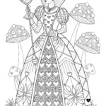 Queen of Hearts Coloring Page