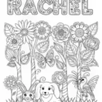 Rachel’s Animal Friends Coloring Page