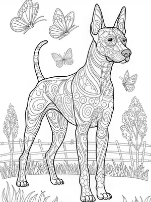 Rhodesian Ridgeback coloring pages