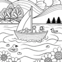 Sailing Adventure on a Serene Lake