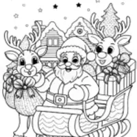 Sven the Reindeer in the Winter Forest