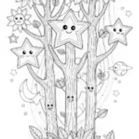 Starry Night in the Enchanted Forest