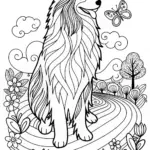 Lassie the Loyal Collie Coloring Page