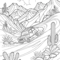 Speeding through the Desert Mountains
