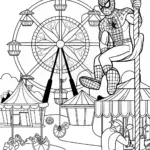 Spider-Man at the amusement park
