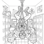 Spiderman at School