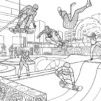 Swinging Through the City: Spider-Man Coloring Page