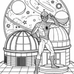 Spider-Man at the space observatory