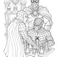 Spider-Man’s Chess Challenge Coloring Page