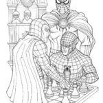 Spider-Man’s Chess Challenge Coloring Page