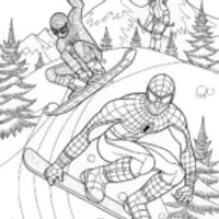 Spiderman Snowboarding Adventure
