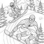 Spiderman Snowboarding Adventure