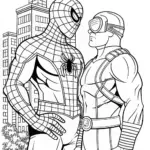 Spiderman fighting Cyclops
