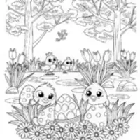 Springtime Hatchlings and Blossoms