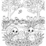Springtime Hatchlings and Blossoms