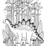 Stegosaurus in the Enchanted Forest