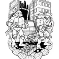 Leonardo the Ninja Turtle Coloring Page