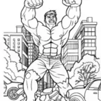 Hulk Smash Coloring Page