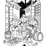 Leonardo the Turtle Hero Coloring Page