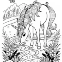 Unicorn by the Tranquil River
