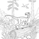 Velociraptor Adventure in the Prehistoric Forest