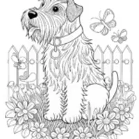 Dog Coloring Page Featuring Murphy