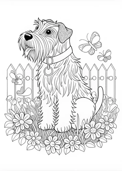 A coloring page of Dog Coloring Page Featuring Murphy