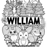 William Name Coloring Page