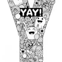 Y is for “Yay!” Coloring Page
