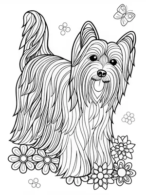 Yorkshire Terrier Coloring Fun coloring pages