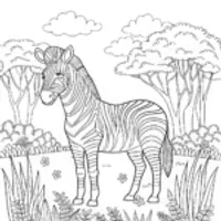 Zany Zebra Coloring Adventure