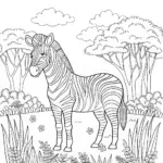 Zany Zebra Coloring Adventure