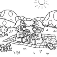 Mushroom Kingdom Picnic with Mario and Luigi