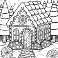 Gingerbread Wonderland: A Sweet Coloring Adventure