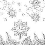 Kirby’s Cosmic Garden Adventure Coloring Fun!