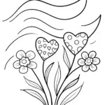 Hearts in Bloom: A Colorful Floral Adventure