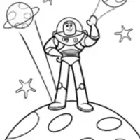 Buzz Lightyear’s Galactic Adventure Coloring Fun