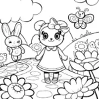 Hello Kitty’s Enchanted Garden Adventure Coloring Fun