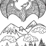 Charizard’s Fiery Flight Adventure Coloring Page