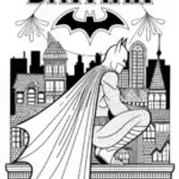 Batman Overlooking Gotham’s Skyline