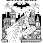 Batman Overlooking Gotham’s Skyline